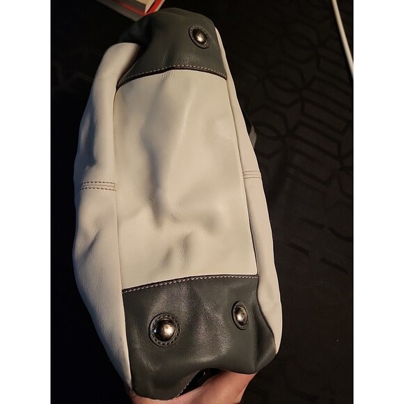 Coach Womens Handbag Satchel Shoulder Purse Grey Leather A1072-F13759  H2 - Picture 3 of 16